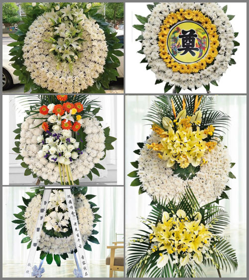 山西运城芮城县东垆乡白窝村花圈速递